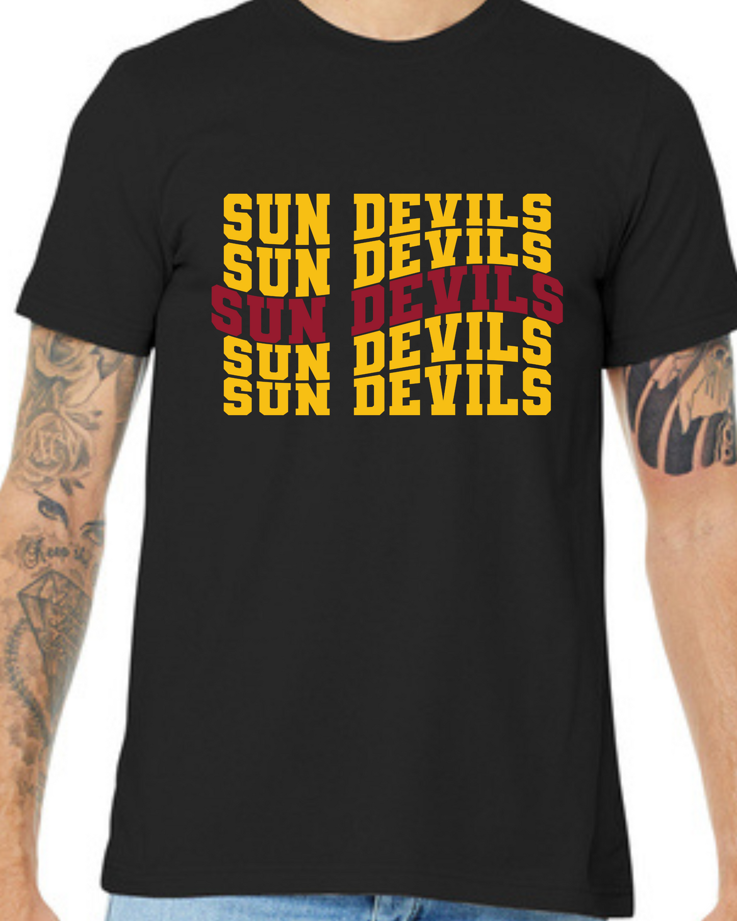 Core Cotton Tee-Sun Devils Wave