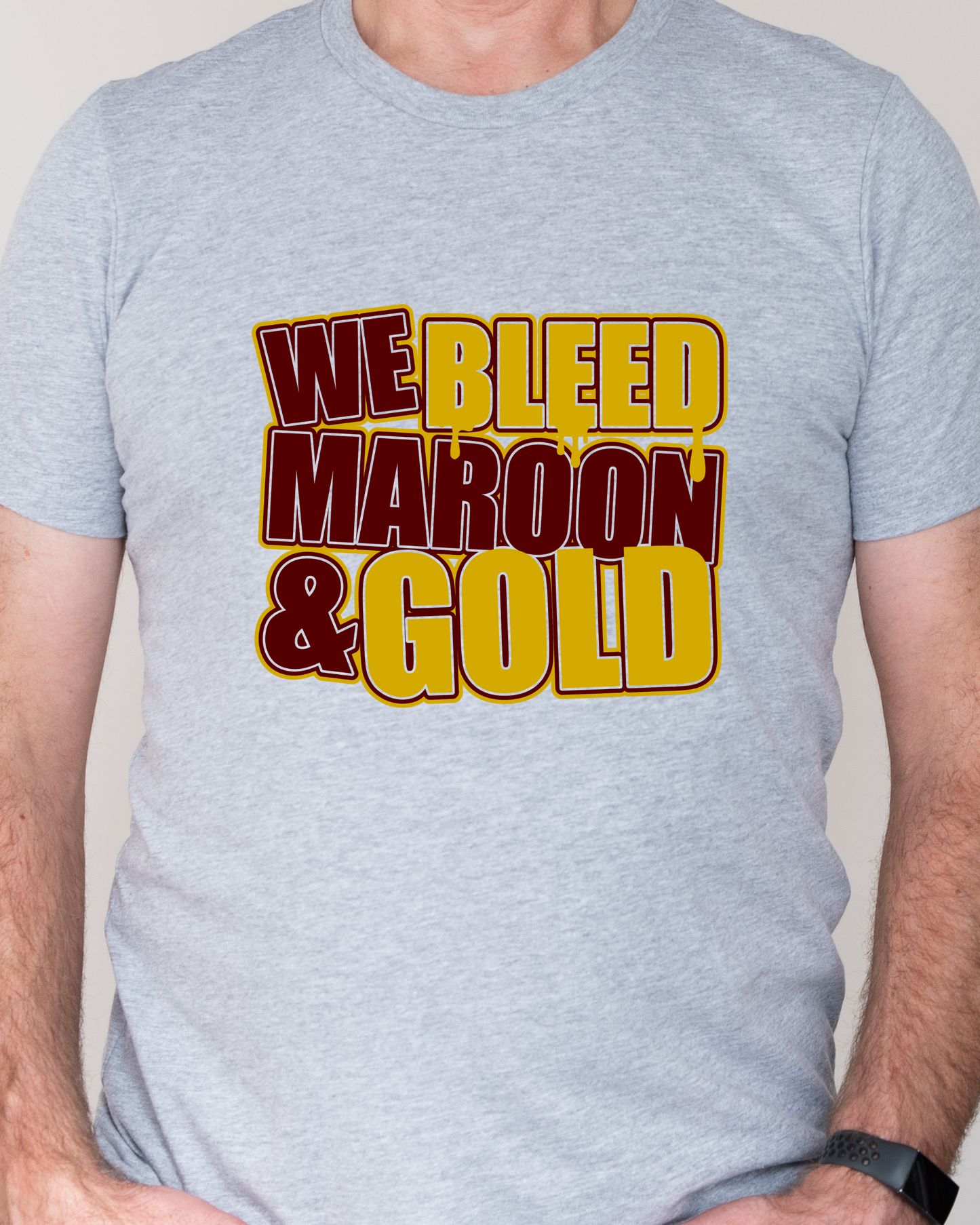Jersey Tee -Bleed Maroon and Gold