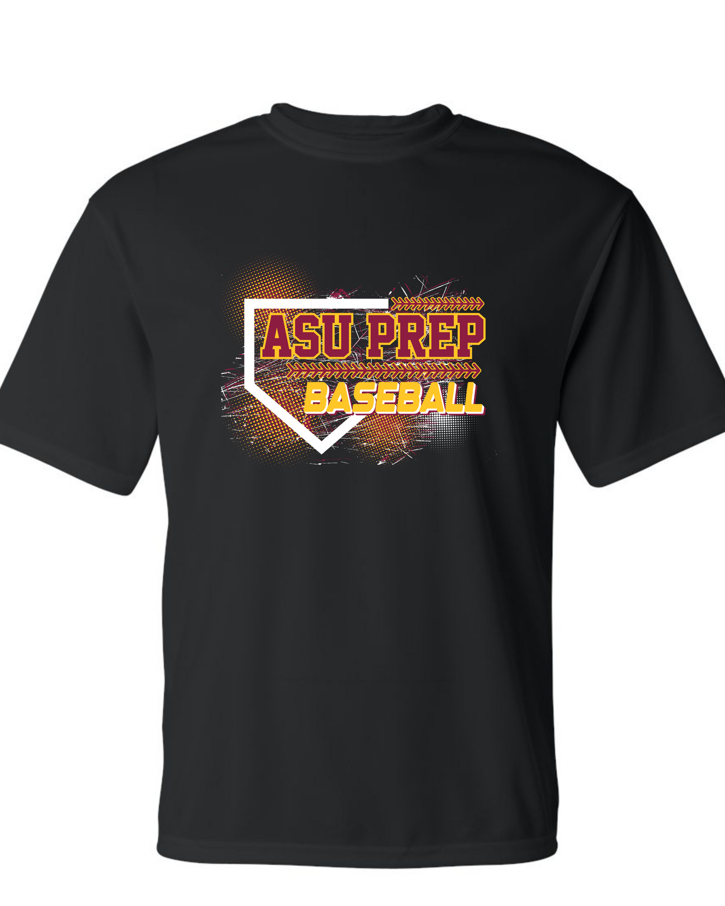 ASU baseball color splash Dri Wick Tee