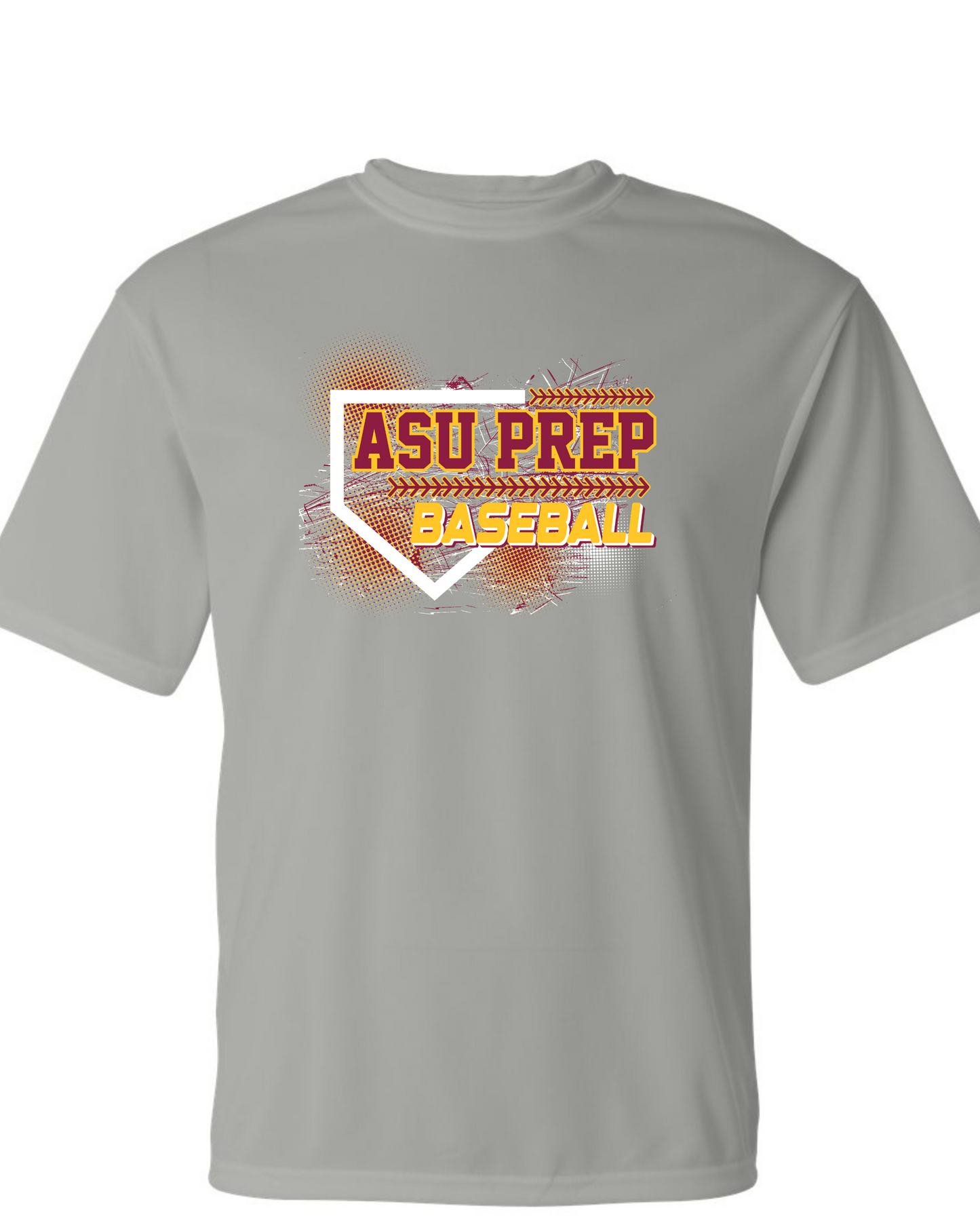 ASU baseball color splash Dri Wick Tee