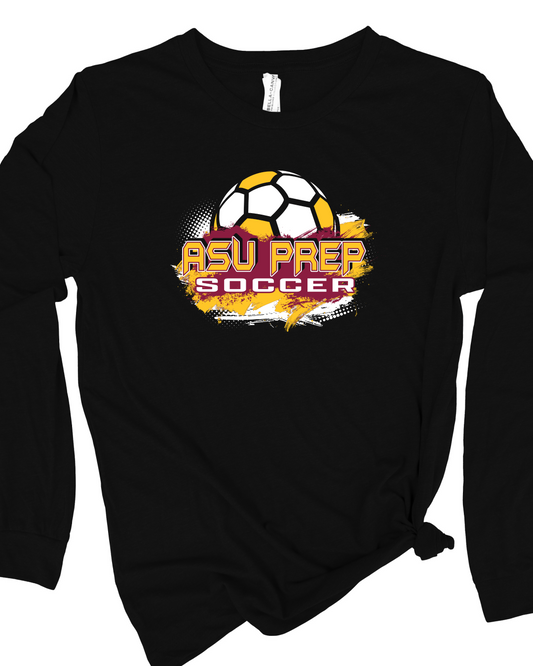 Long Sleeve Tee Soccer Color Splash