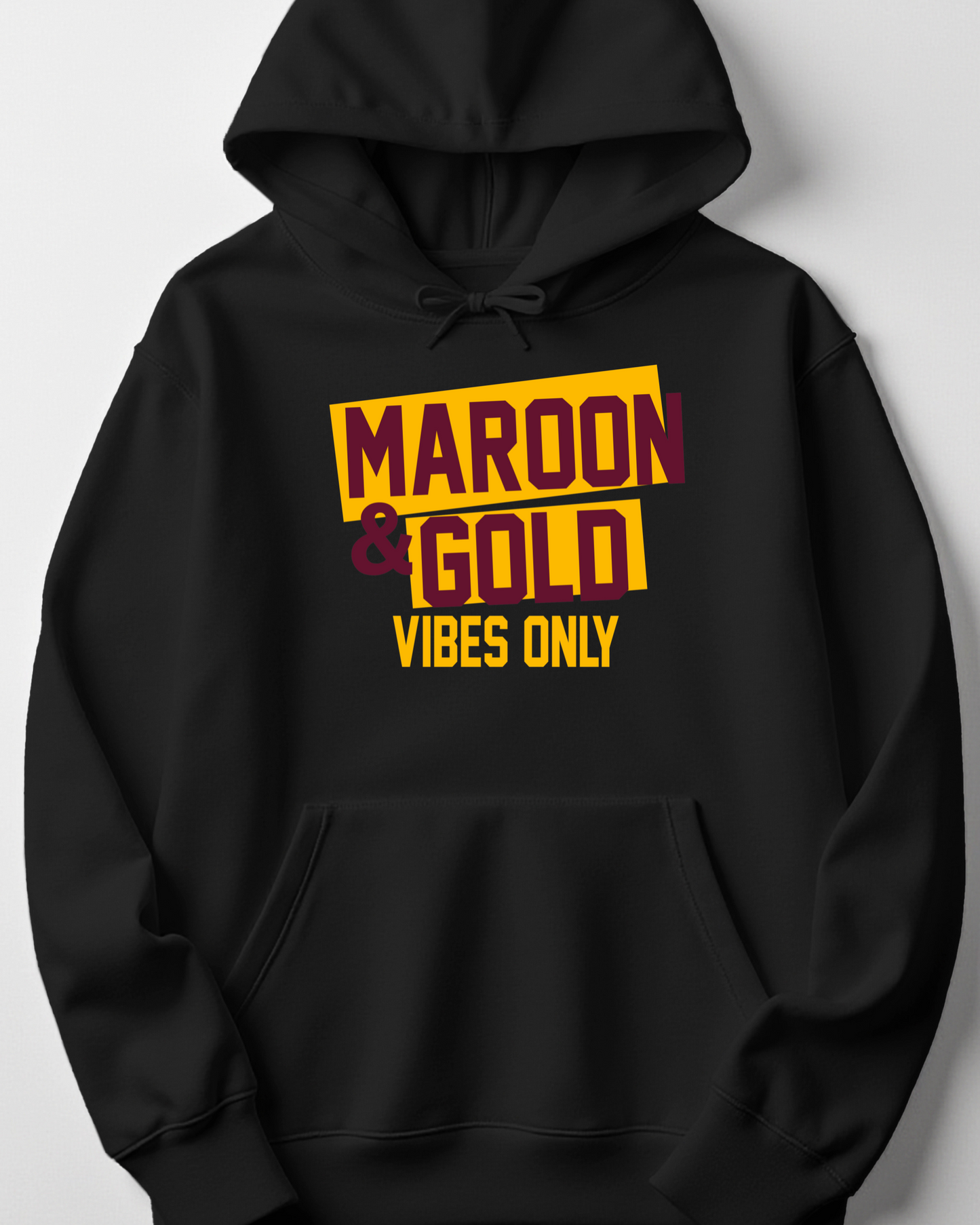 Hooded Sweatshirt Maroon and Gold