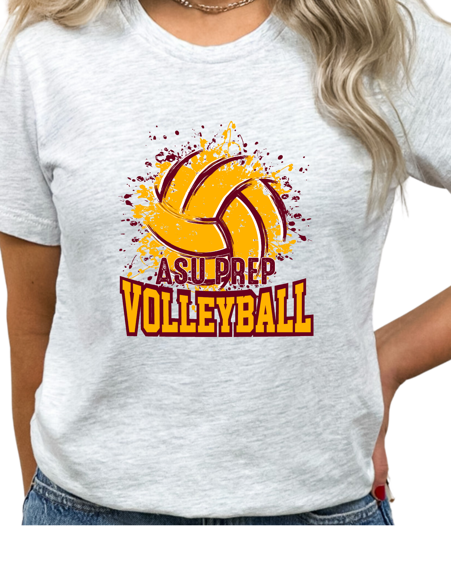 Jersey Tee Volleyball Color Splash Logo