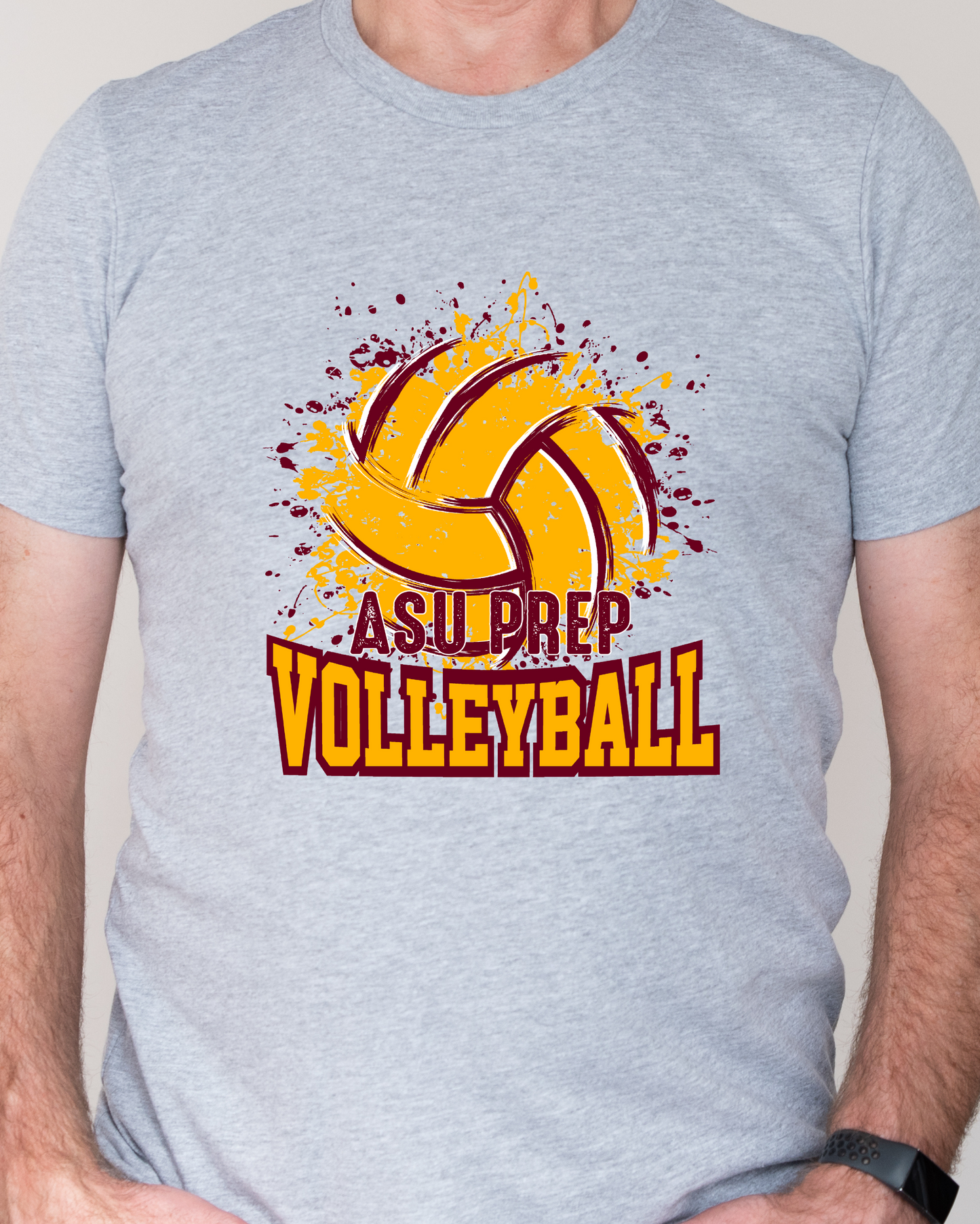 Core Cotton Tee Volleyball Color Splash