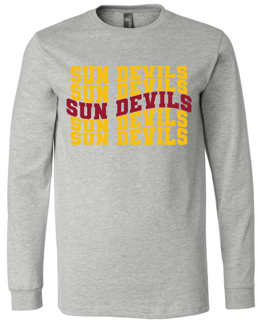 Long Sleeve Tee -Sun Devils Wave