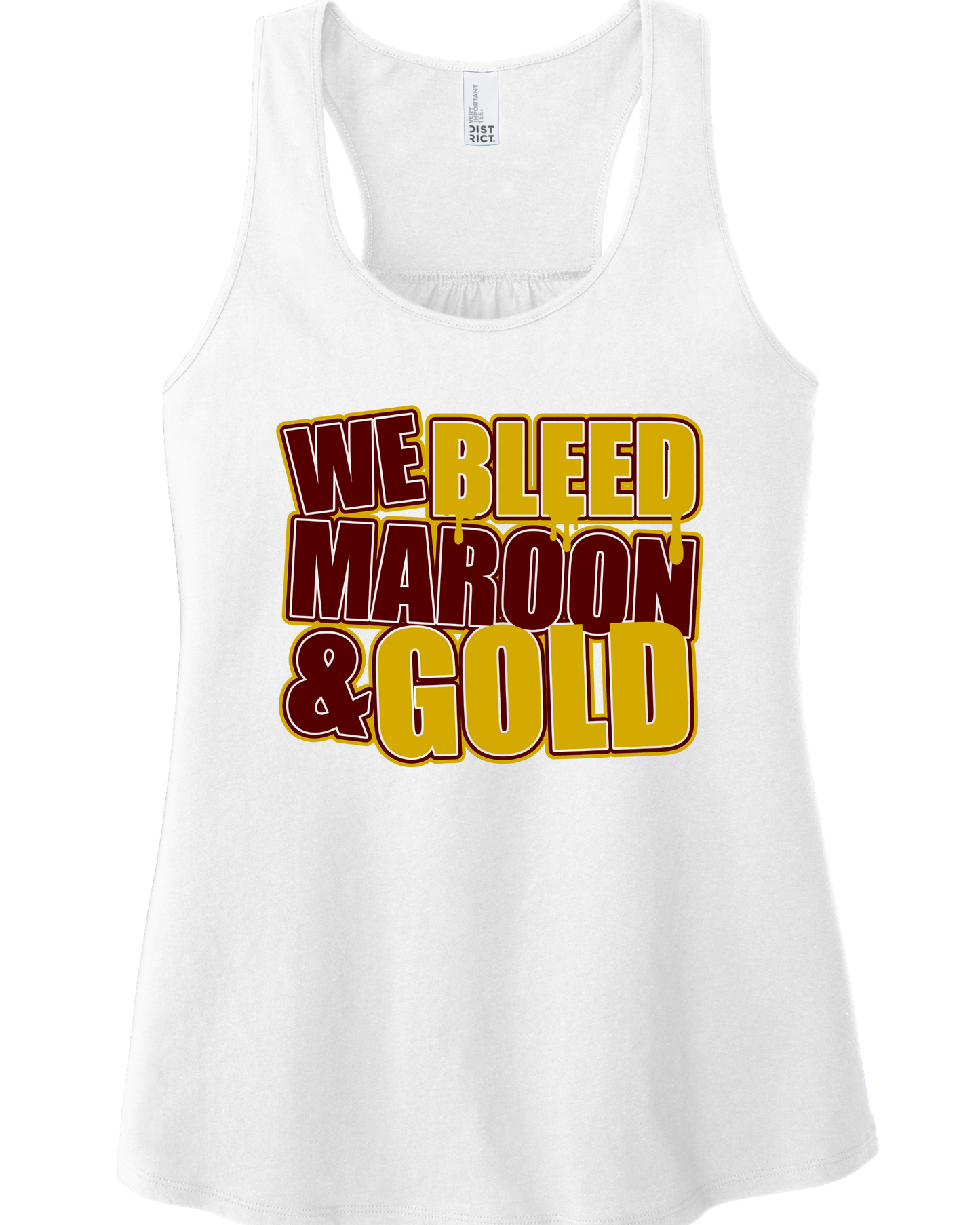 Women's Tank -Bleed Maroon and Gold