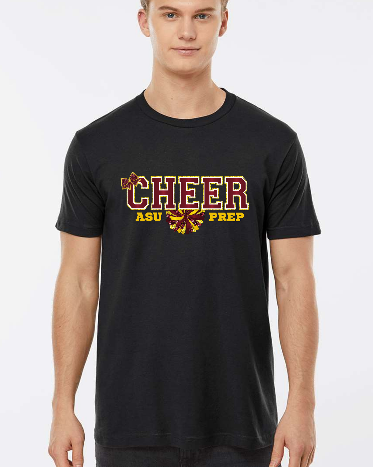 Jersey Tee Cheer Bow