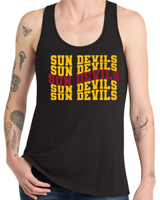 Women's Tank -Sun Devils Wave