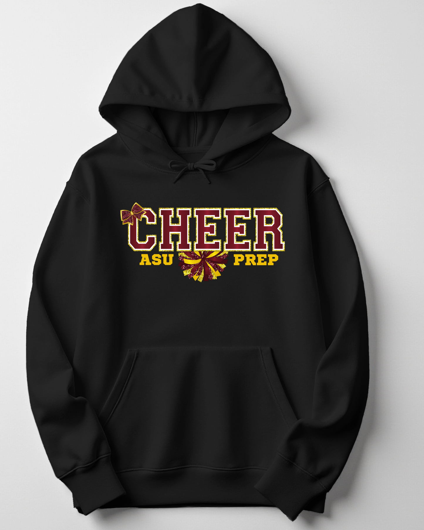 Hooded Sweatshirt-Cheer Bow