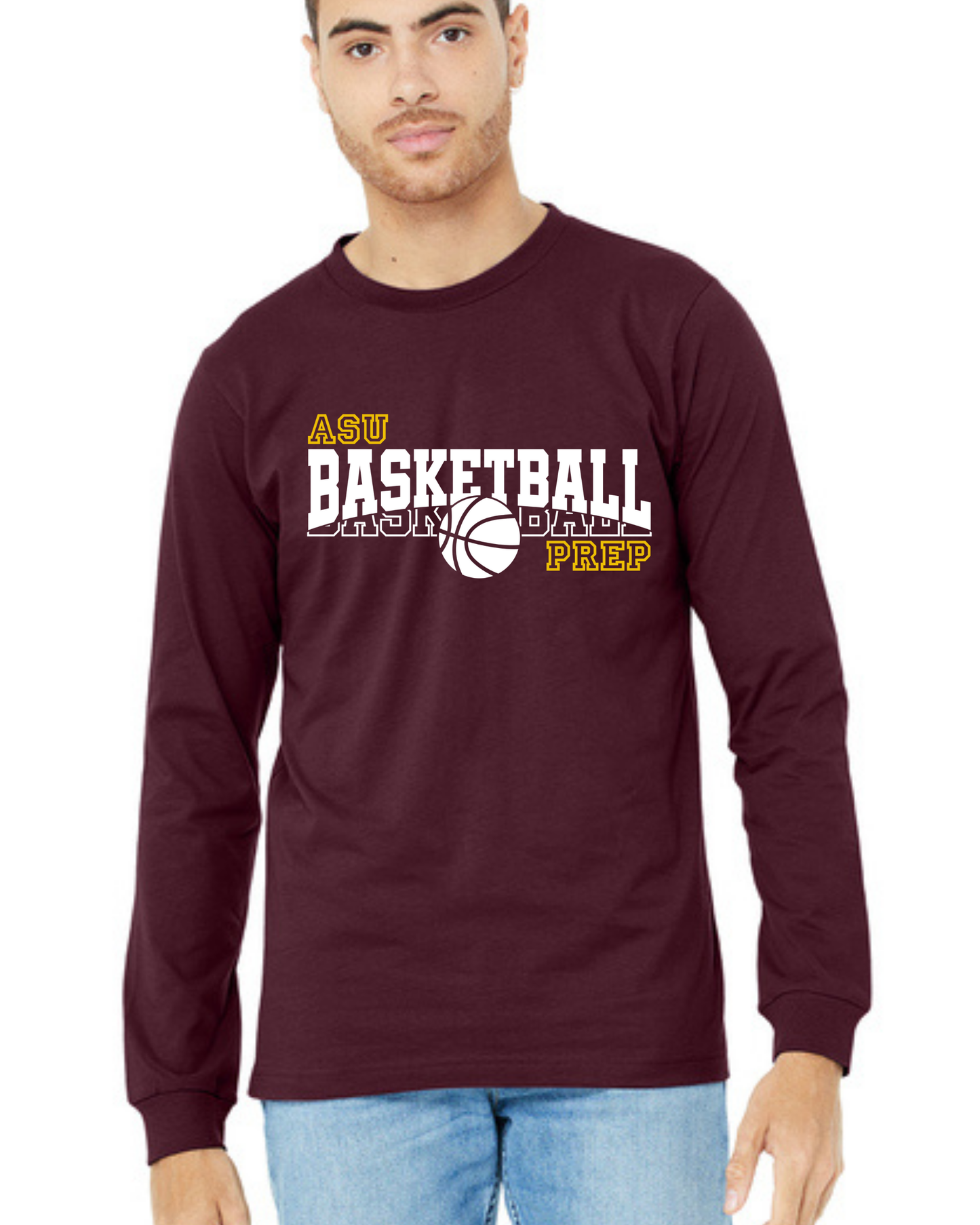 Long Sleeve Tee-Basketball