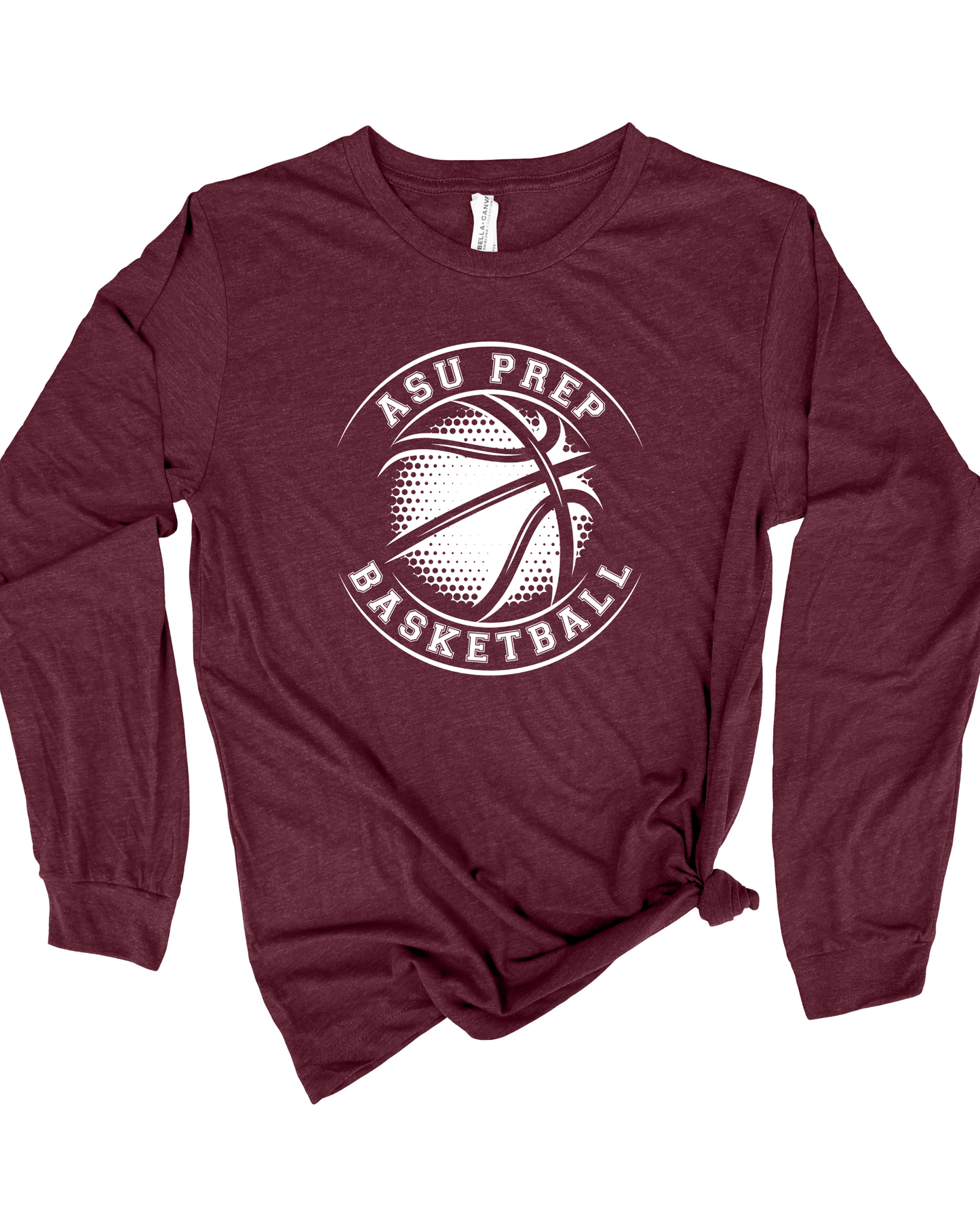 Long Sleeve Tee-Basketball Round