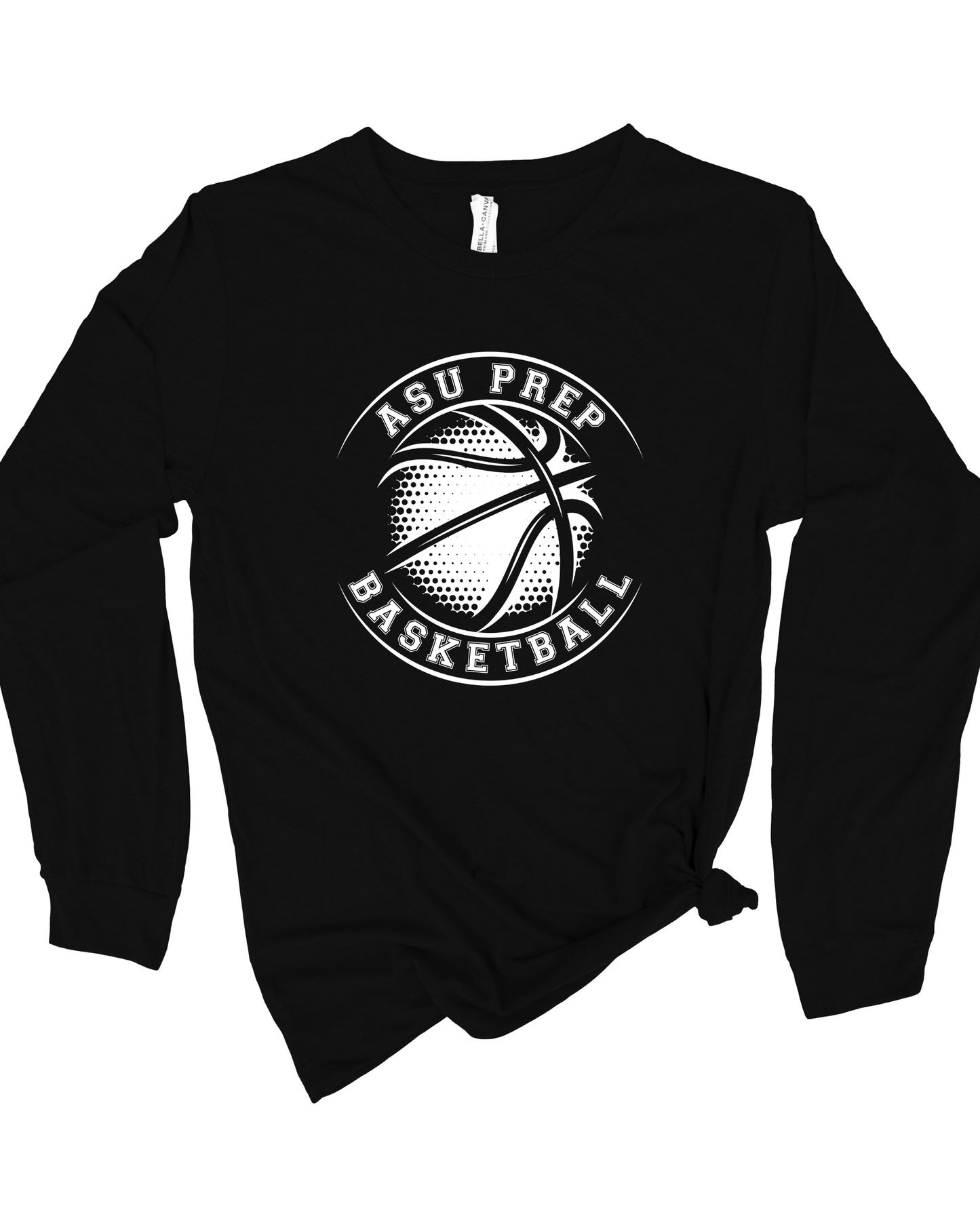 Long Sleeve Tee-Basketball Round