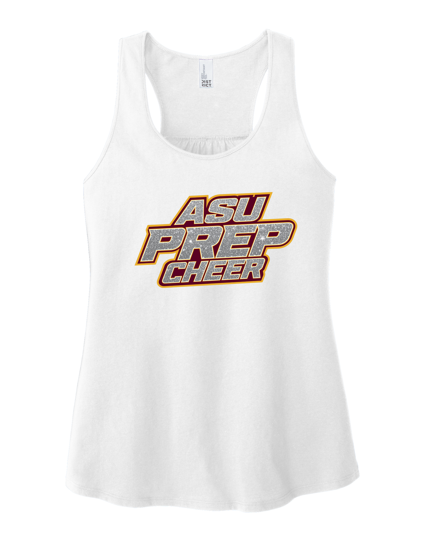 Women's Tank -Cheer Faux Glitter