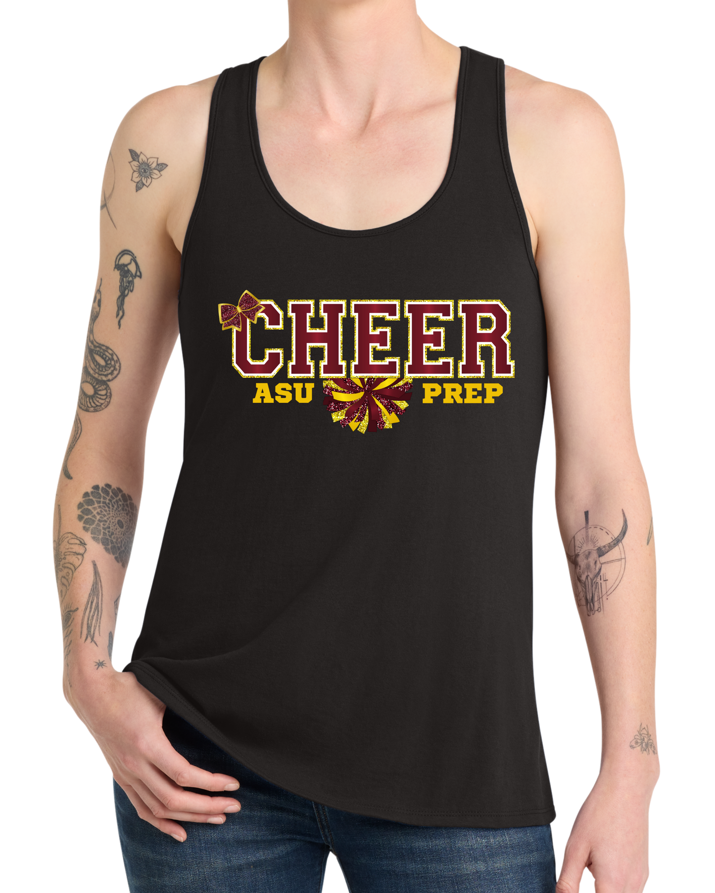 Women's Tank -Cheer Bow