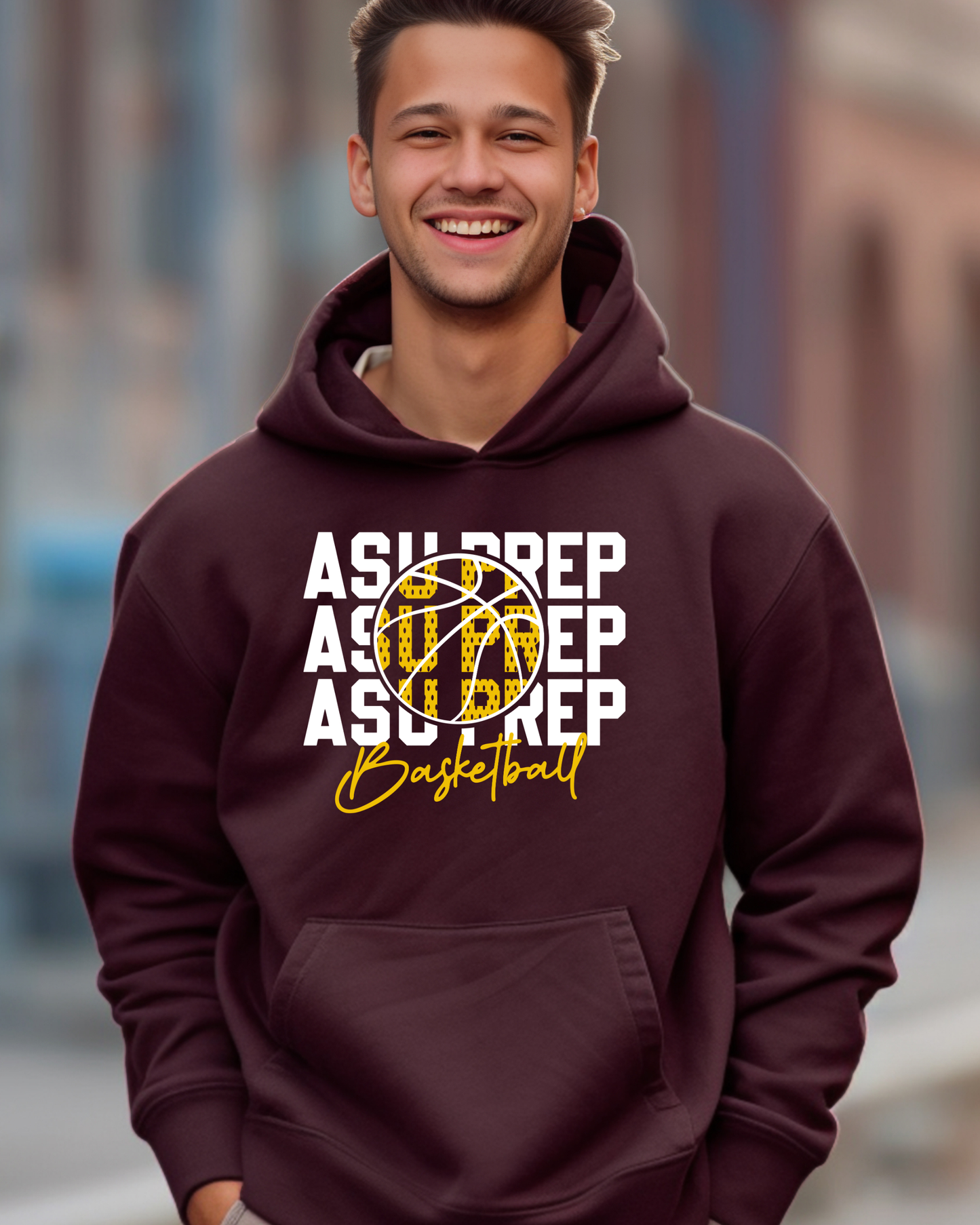 Hooded Sweatshirt-Basketball Repeat