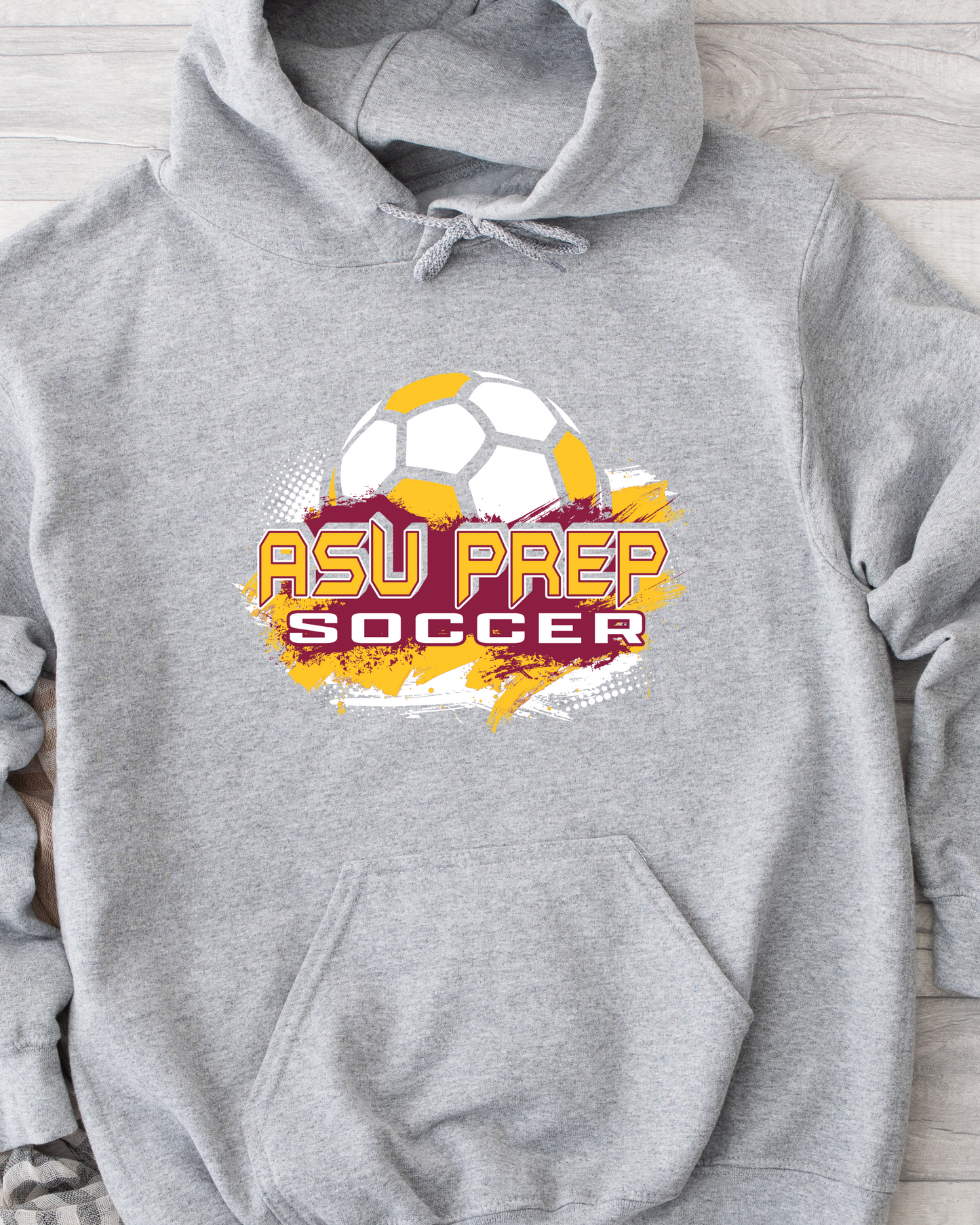 Hooded Sweatshirt Soccer Color Splash