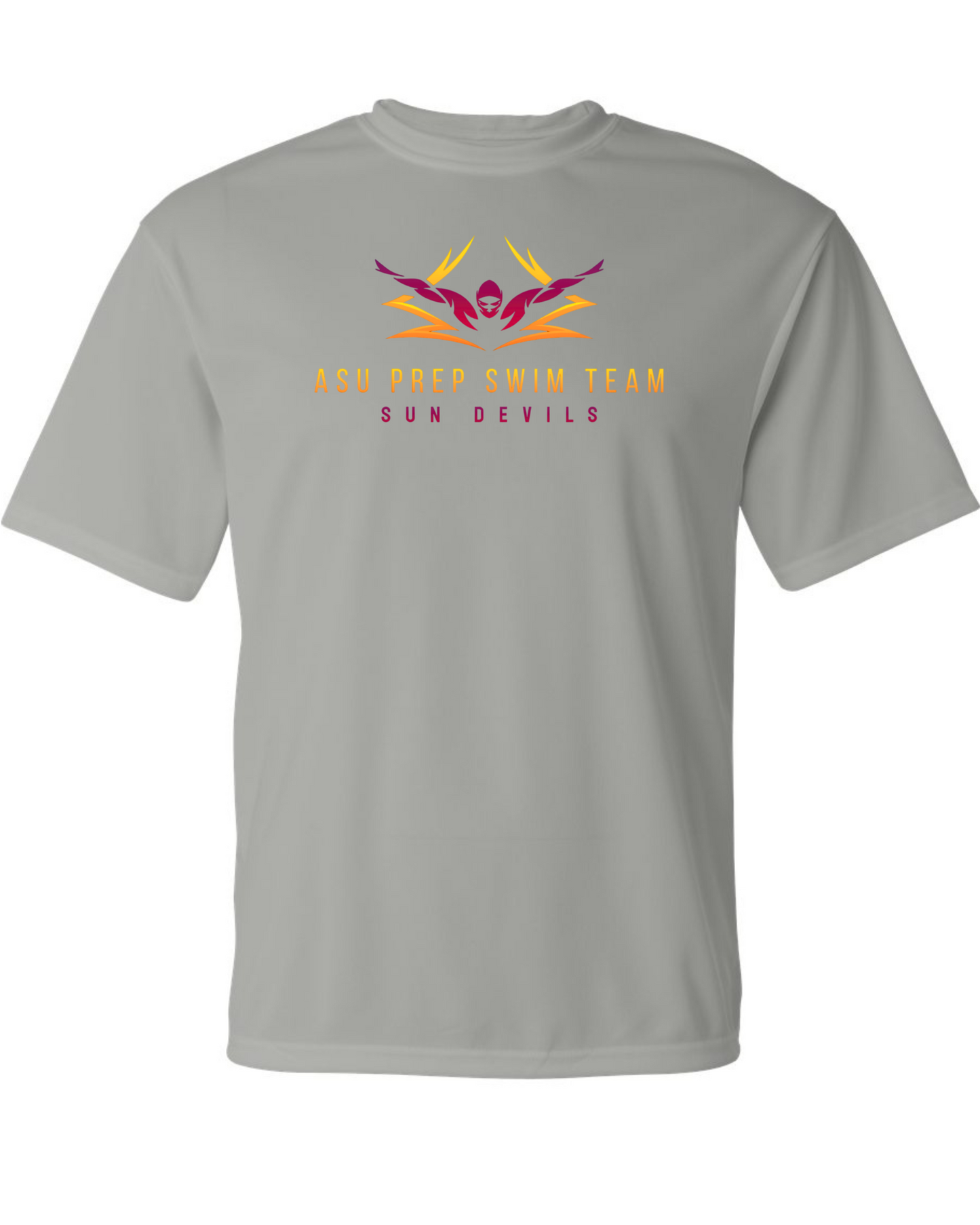 ASU Swim gradient Logo Dri Wick Tee