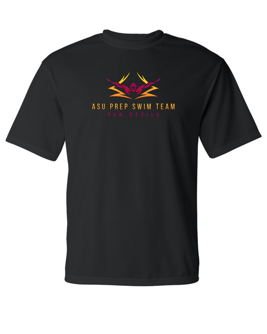 ASU Swim gradient Logo Dri Wick Tee