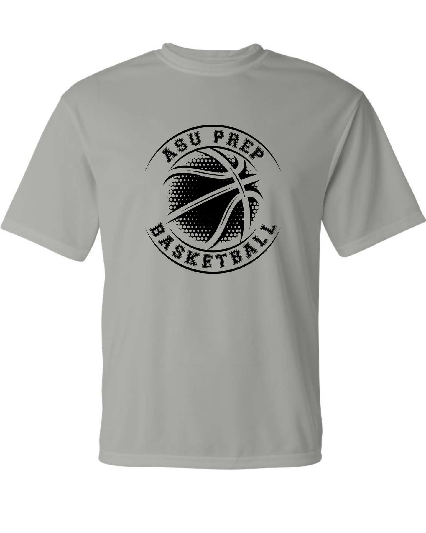 Basketball Round Logo Dri Wick Tee